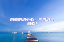 白蟻防治中心，三招消滅白蟻！